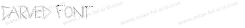 carved font字体转换